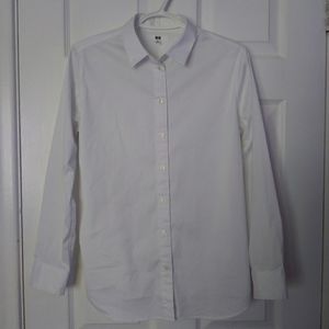 UNIQLO classic womens white shirt, size XL